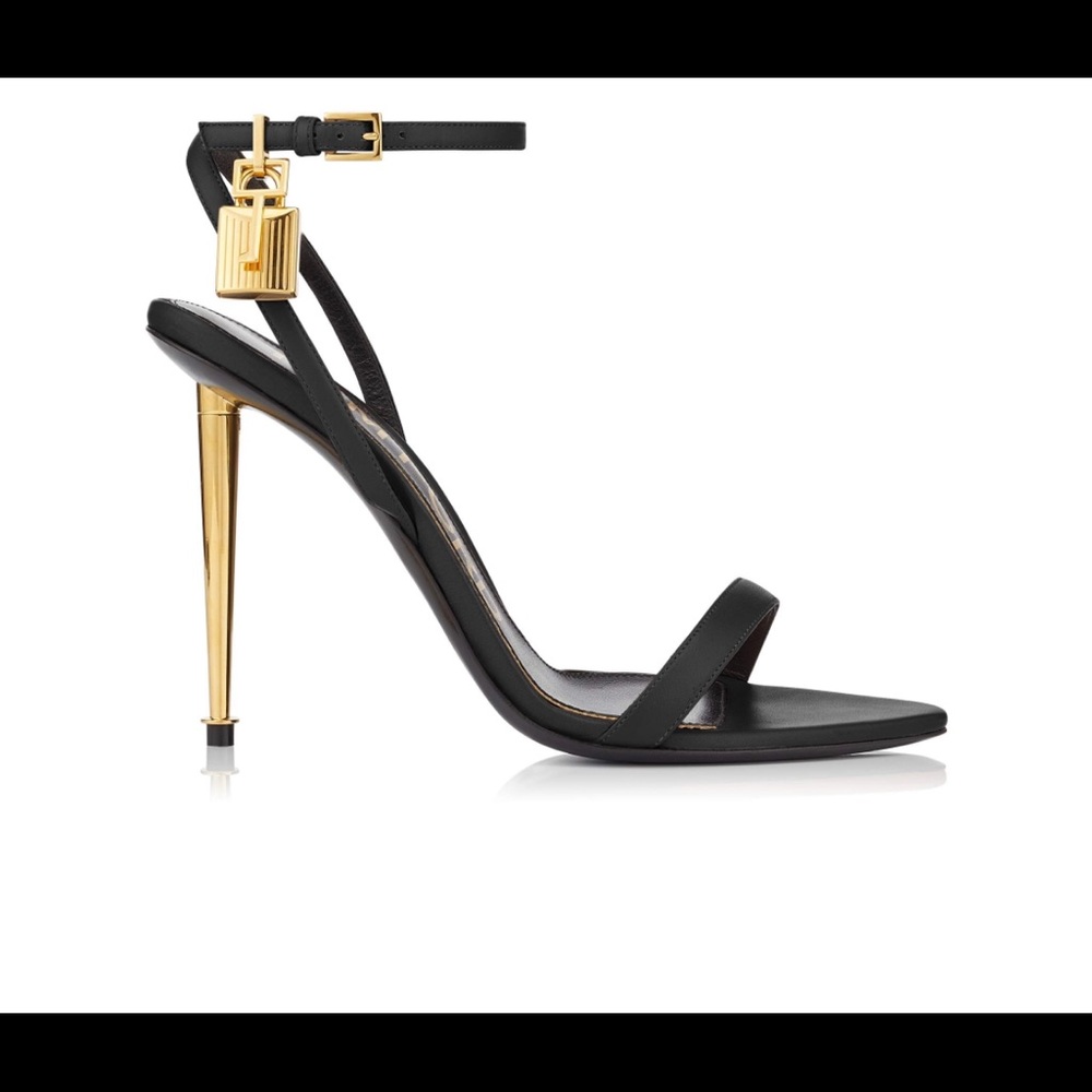 Tom Ford SHINY LEATHER PADLOCK POINTY NAKED